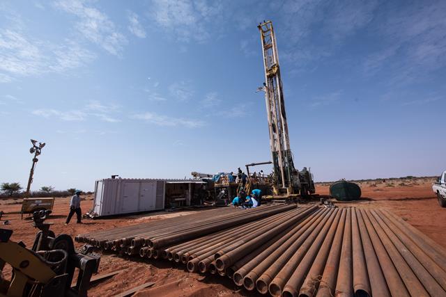 A drilling work near Gashamo town is funded by the government of Japan UNICEF EMERGENCY WASH project. Somali region, jafar zone, Gashamo woreda .©UNICEF Ethiopia/2017/Michael Tsegaye